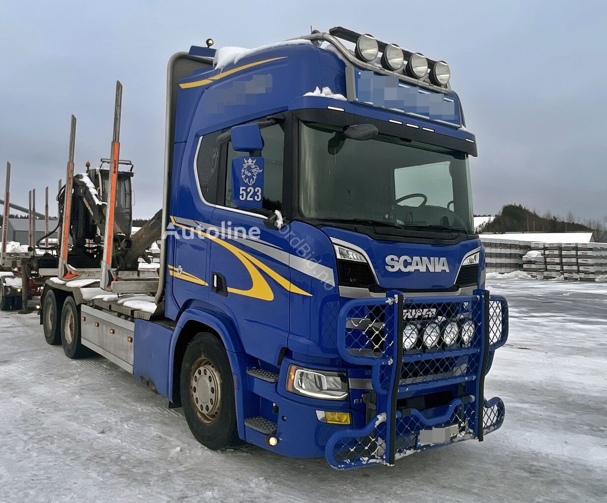 Scania R650 *6x4 *PALFINGER EPSILON *TOP ZUSTAND! *VIDEO houtvrachtwagen