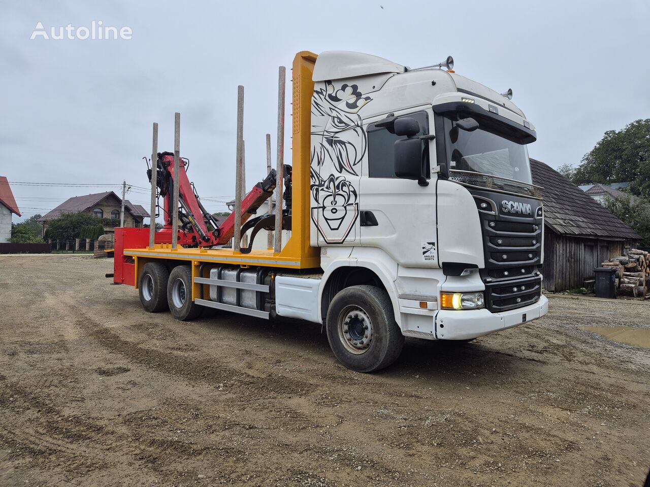 nákladní vozidlo na přepravu dřeva Scania R730