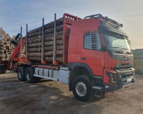 camion forestier Volvo 6x6 FM540 (36/26t) komplet set + remorque forestière