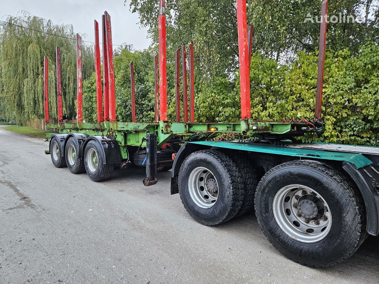 Volvo FH 13 6x4 do drewna + naczepa, cały zestaw. timber truck