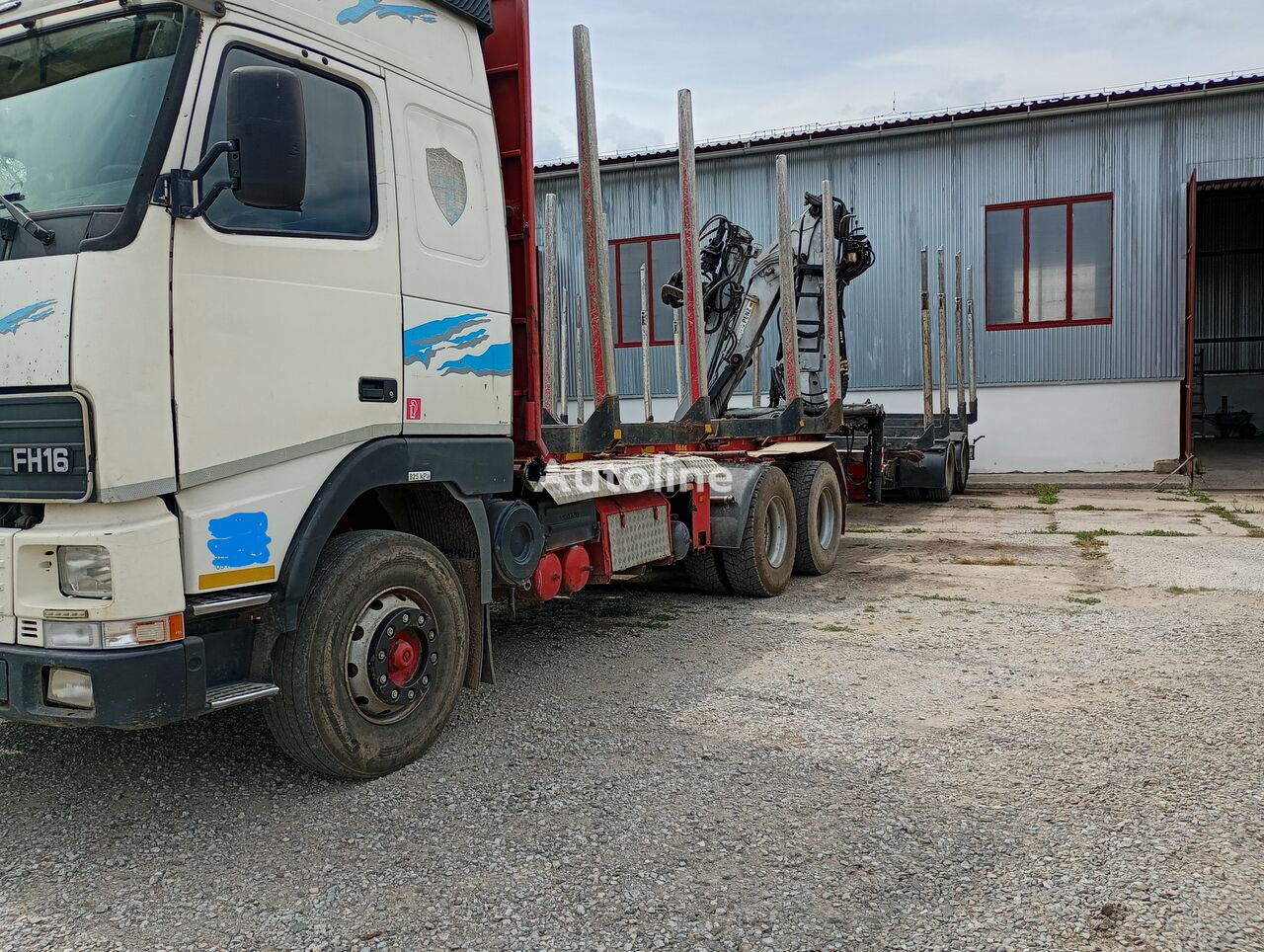 Volvo FH 16 timber truck + timber trailer