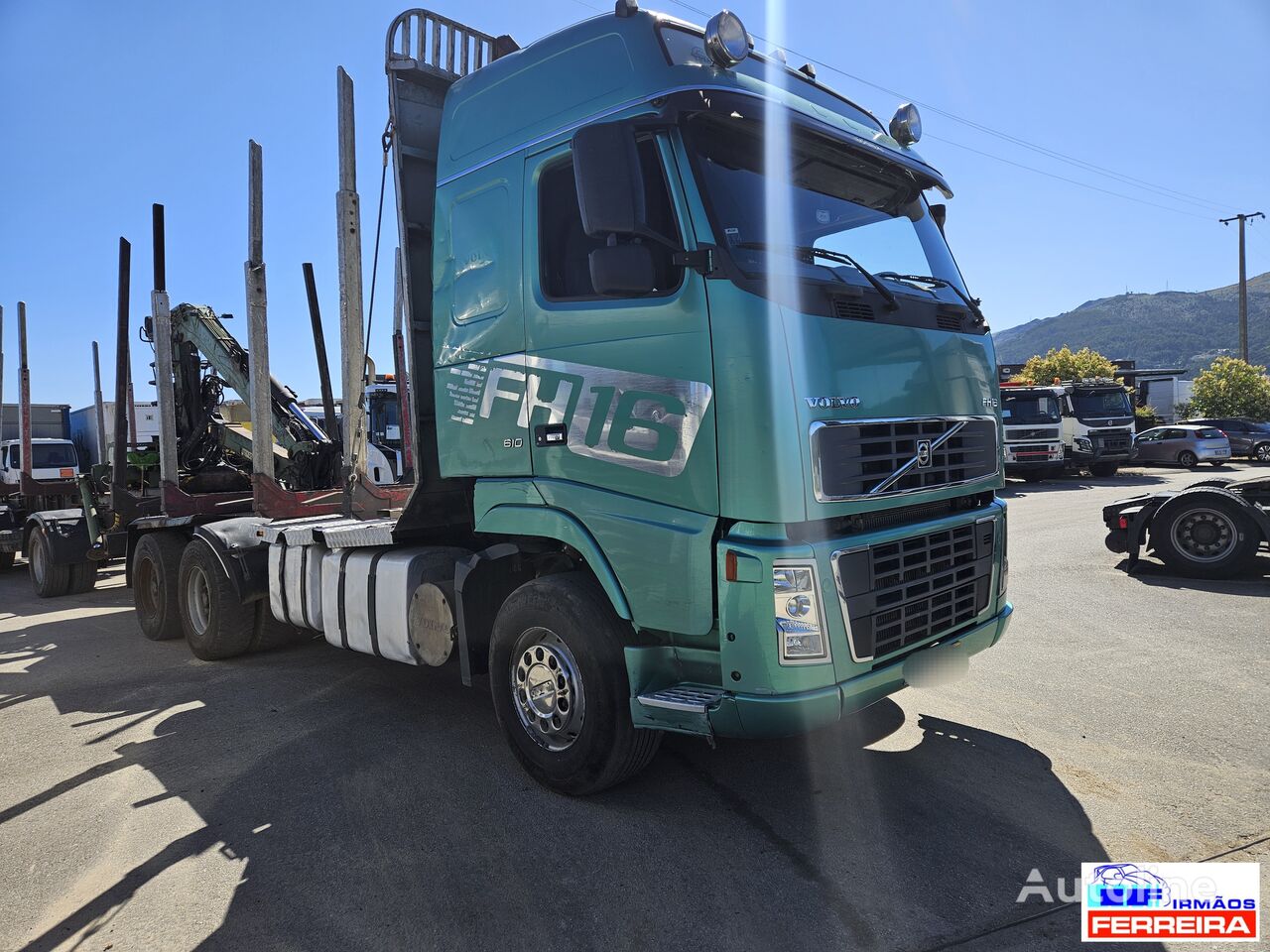 Volvo FH 16 610cv 6x4  T. de Madeira/grua  houtvrachtwagen