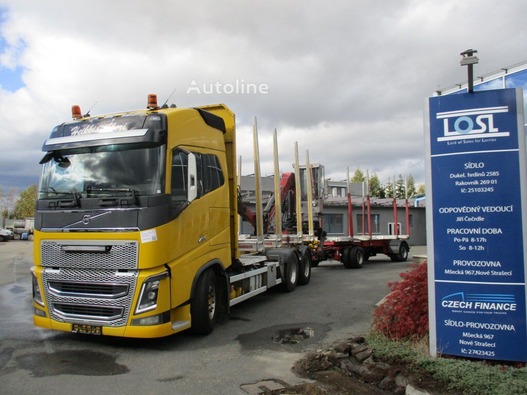 Volvo FH 16 750 timber truck + timber trailer