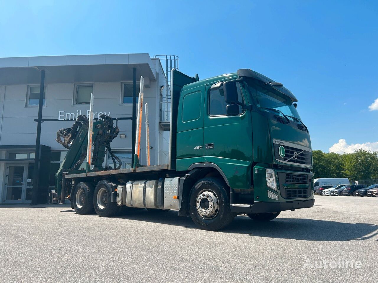 Volvo FH 460 rönkszállító teherautó