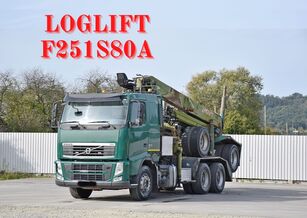 Volvo FH 500 * LOGLIFT F251 S80A + Anhänger /6x4 puutavara-auto