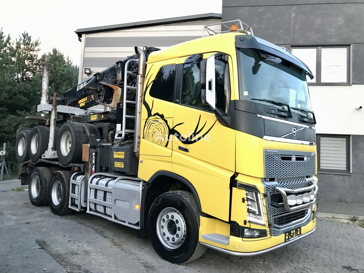 Volvo FH16 660KM 6x4 z dzwigiem LOGLIFT 281  do drewna dłuzycy kokvedējs