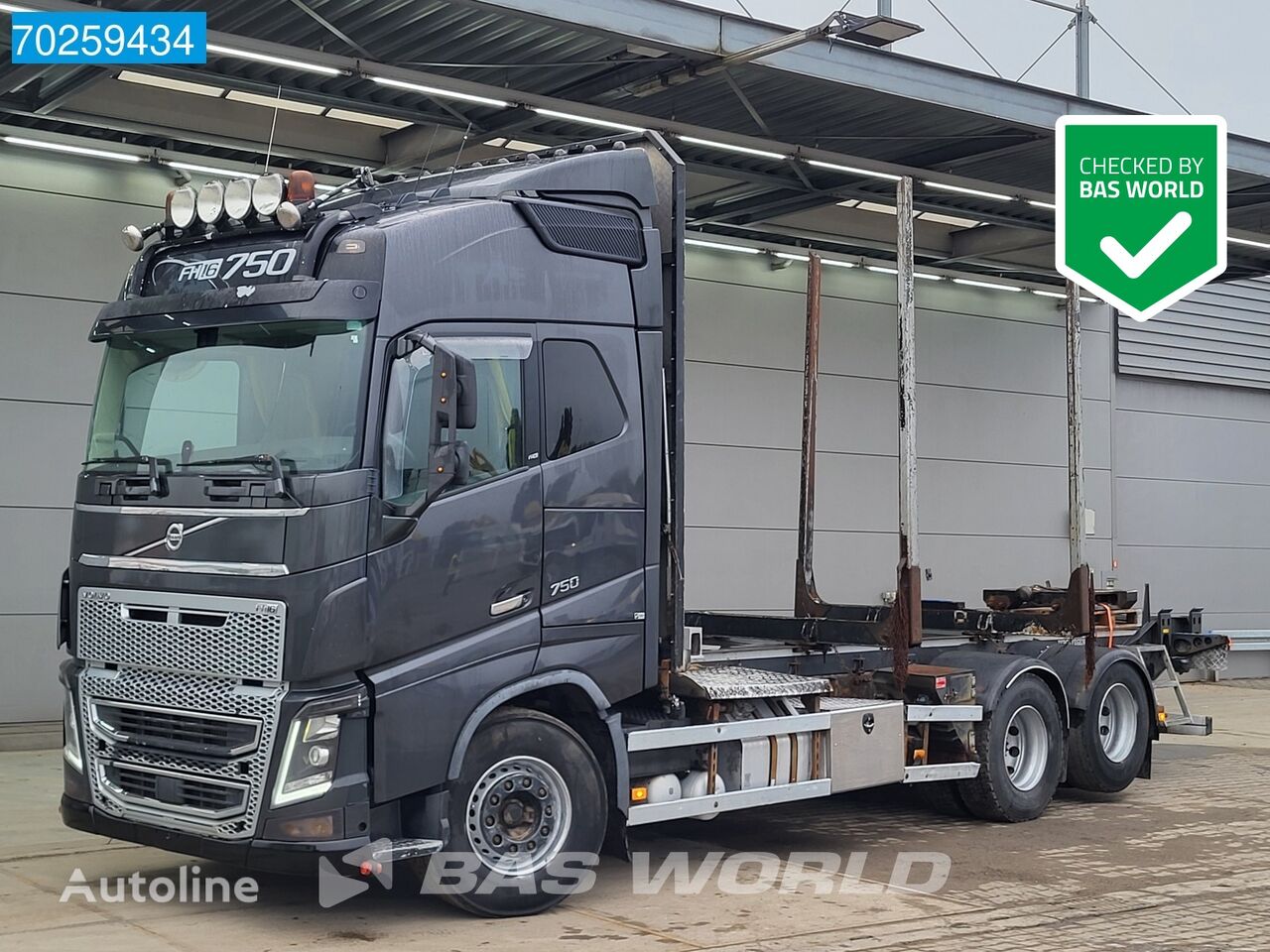 Volvo FH16 750 6X4 Treetransport Holztransport Liftachse ACC Euro 6 houtvrachtwagen