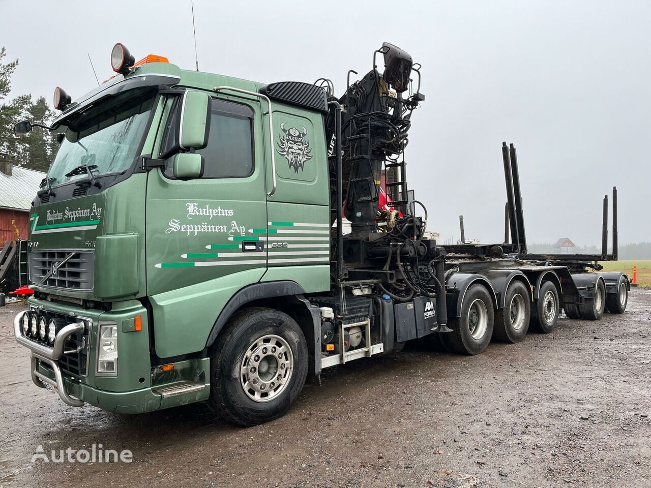 Volvo FH660  timber truck + timber trailer