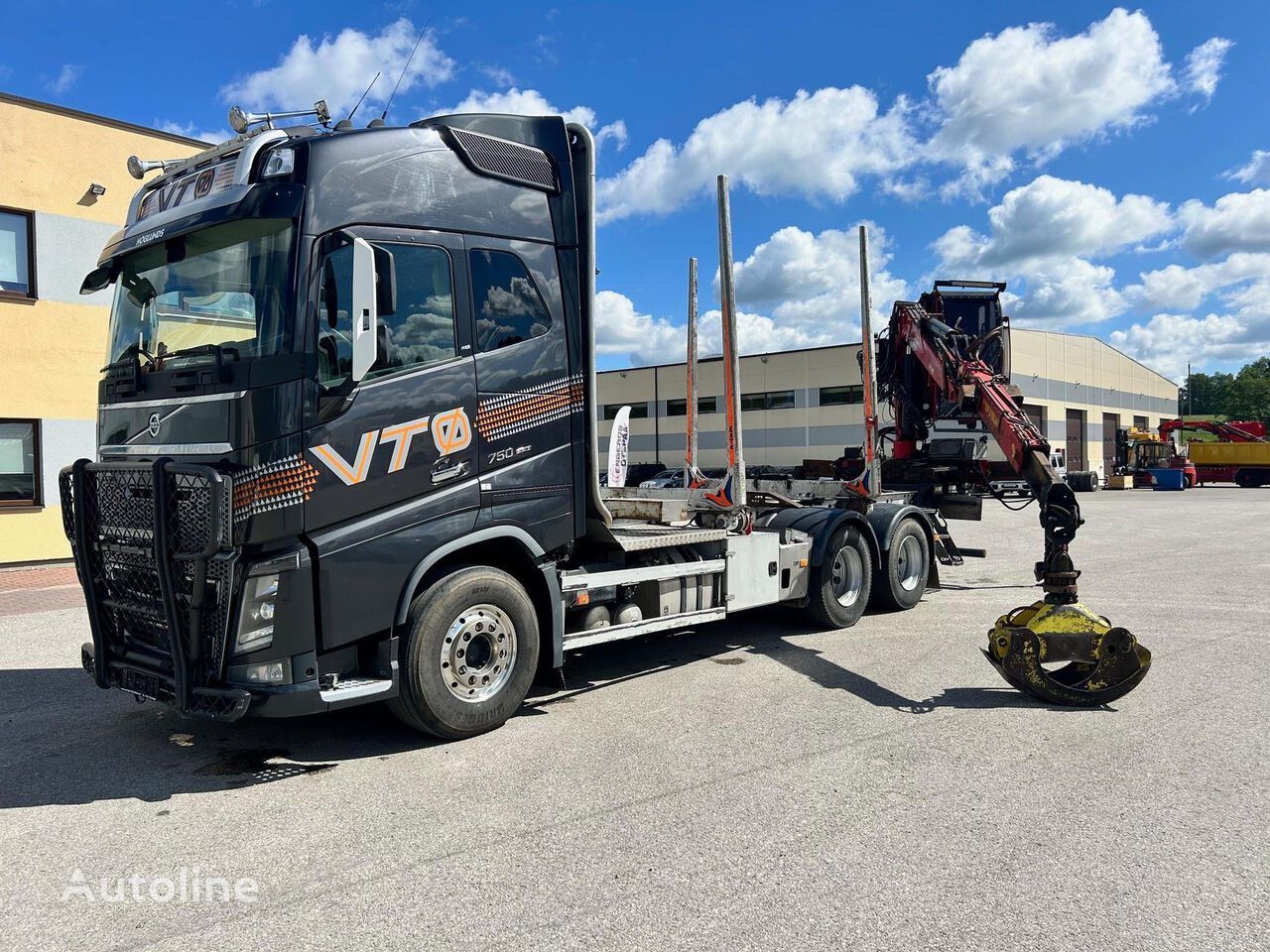 Volvo FH750 EURO6 6X4 + RETARDER + JONERED 1088S + REAR AXLE LIFTING kamion za prevoz drva