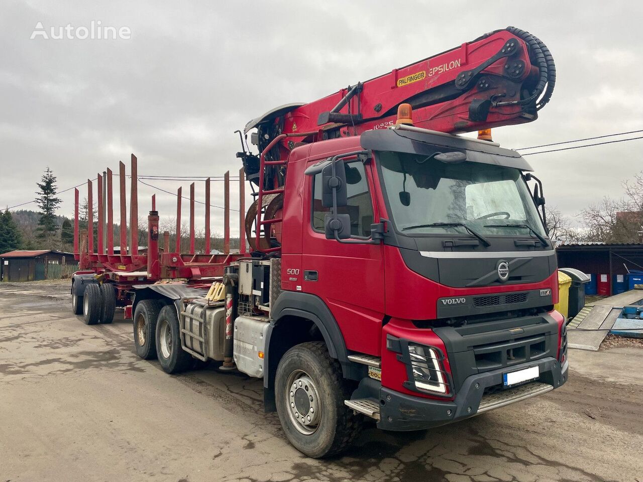 ciężarówka do przewozu drewna Volvo FMX 500, 6x6, EURO 6 +TRAILER DOLL M2R-10 + przyczepa leśna