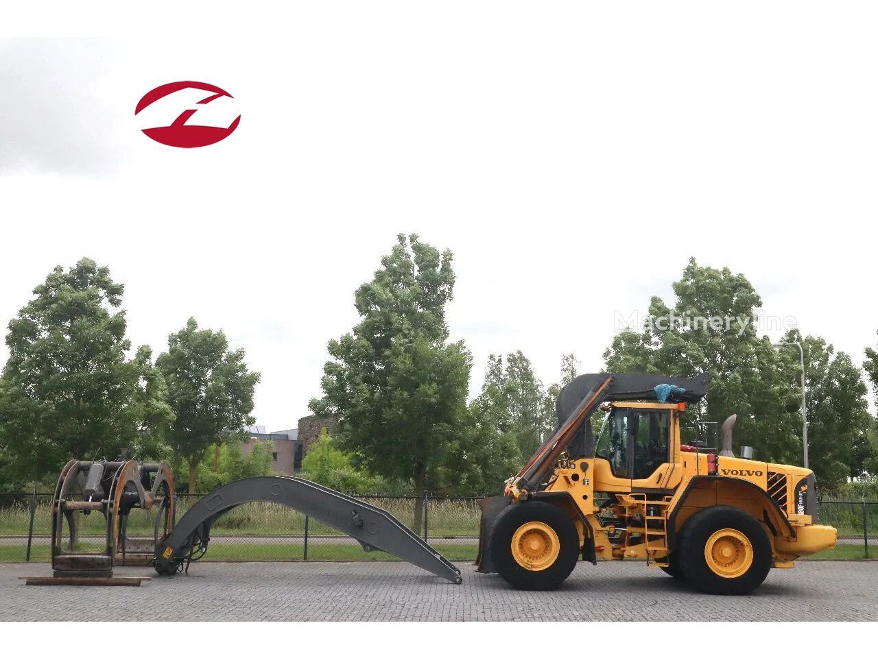 Volvo L180 F HL | HIGH-LIFT | LOG STACKER | HOLZ GRAPPLE timmerbil - Autoline