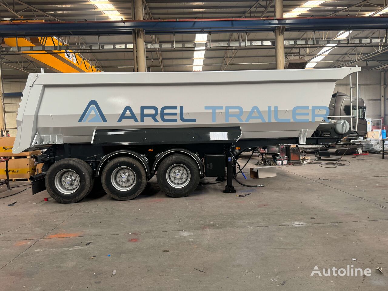 جديدة العربات نصف المقطورة شاحنة قلابة Arel Trailer HALF PIPE TIPPING SEMI TRAILER HARDOX CUSTOMIZE