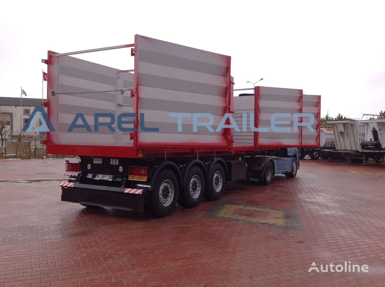 جديدة العربات نصف المقطورة شاحنة قلابة Arel Trailer SCRAP TYPE TIPPER TRAILER CUSTOMIZE