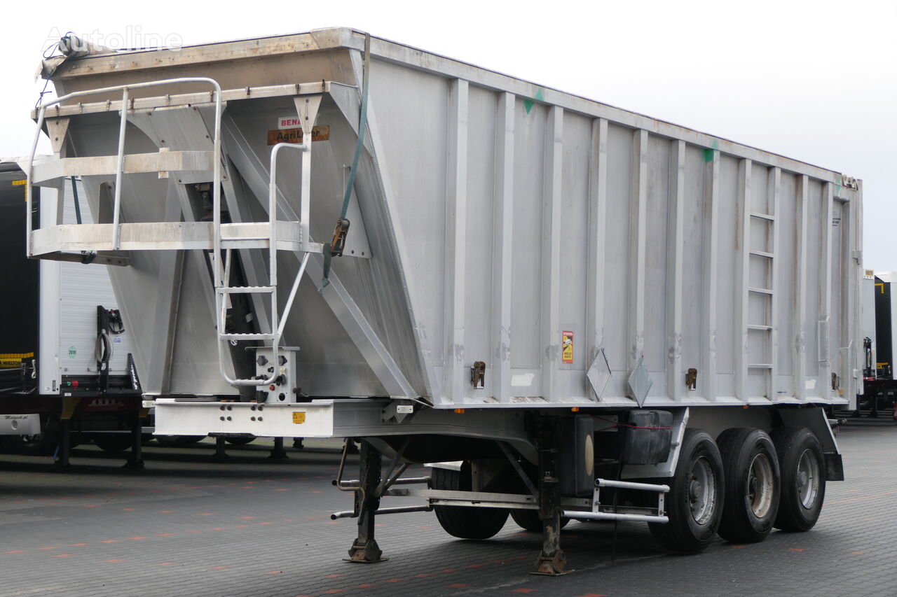 Benalu BENALU / WYWROTKA - 47 M3 / ALUMINIOWA / KLAPO-DRZWI  tipper semi-trailer