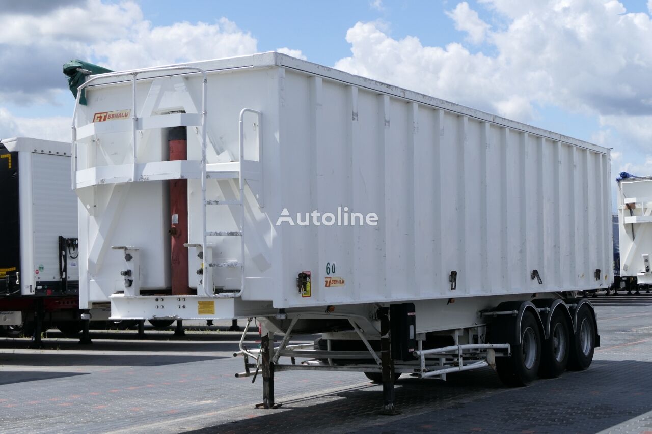 semi-remorque benne Benalu GEN TRAIL / TIPPER - 55 M3 / WHOLE ALUMINIUM / 5 700 KG /