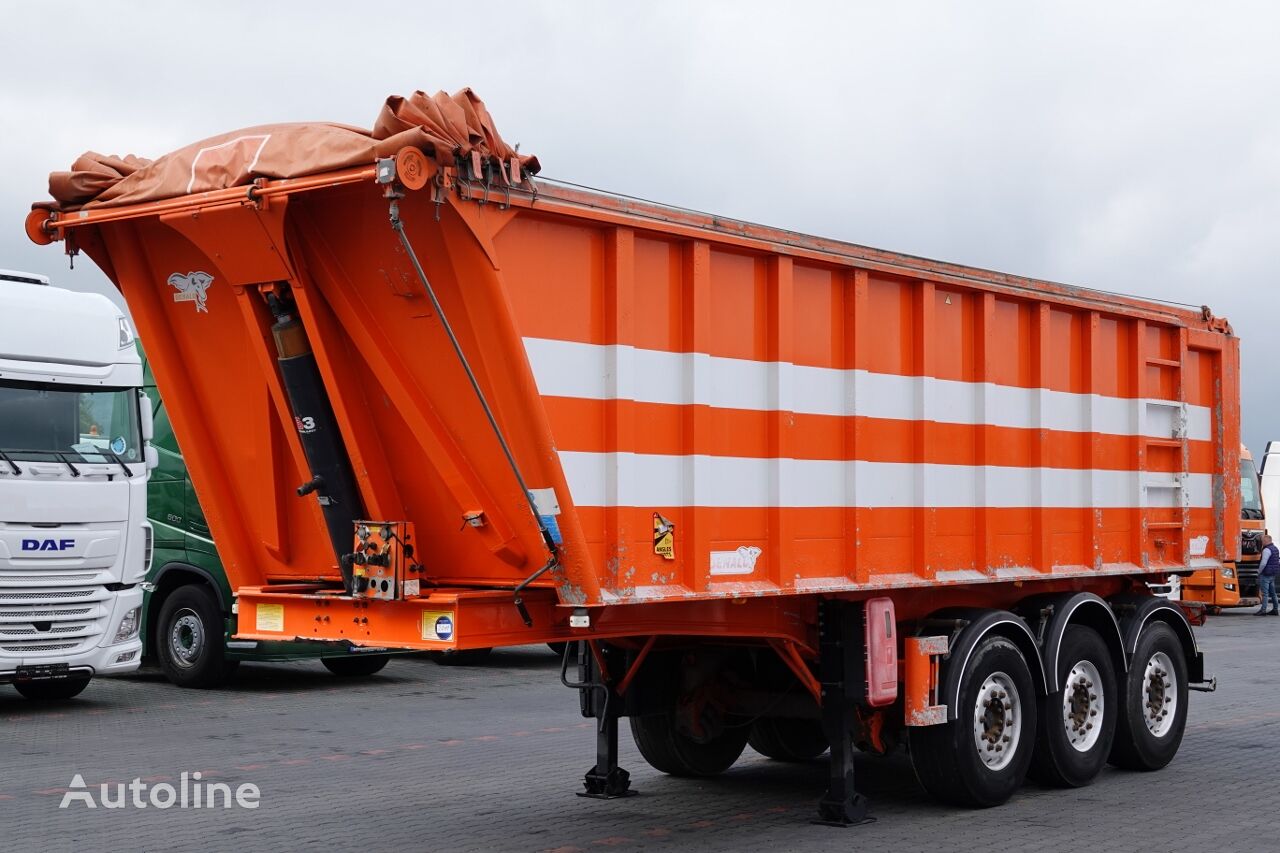 Benalu WYWROTKA / 33 m3 / ALUMINIOWA / WAGA: 5 200 KG / OŚ PODNOSZONA / tipper semi-trailer