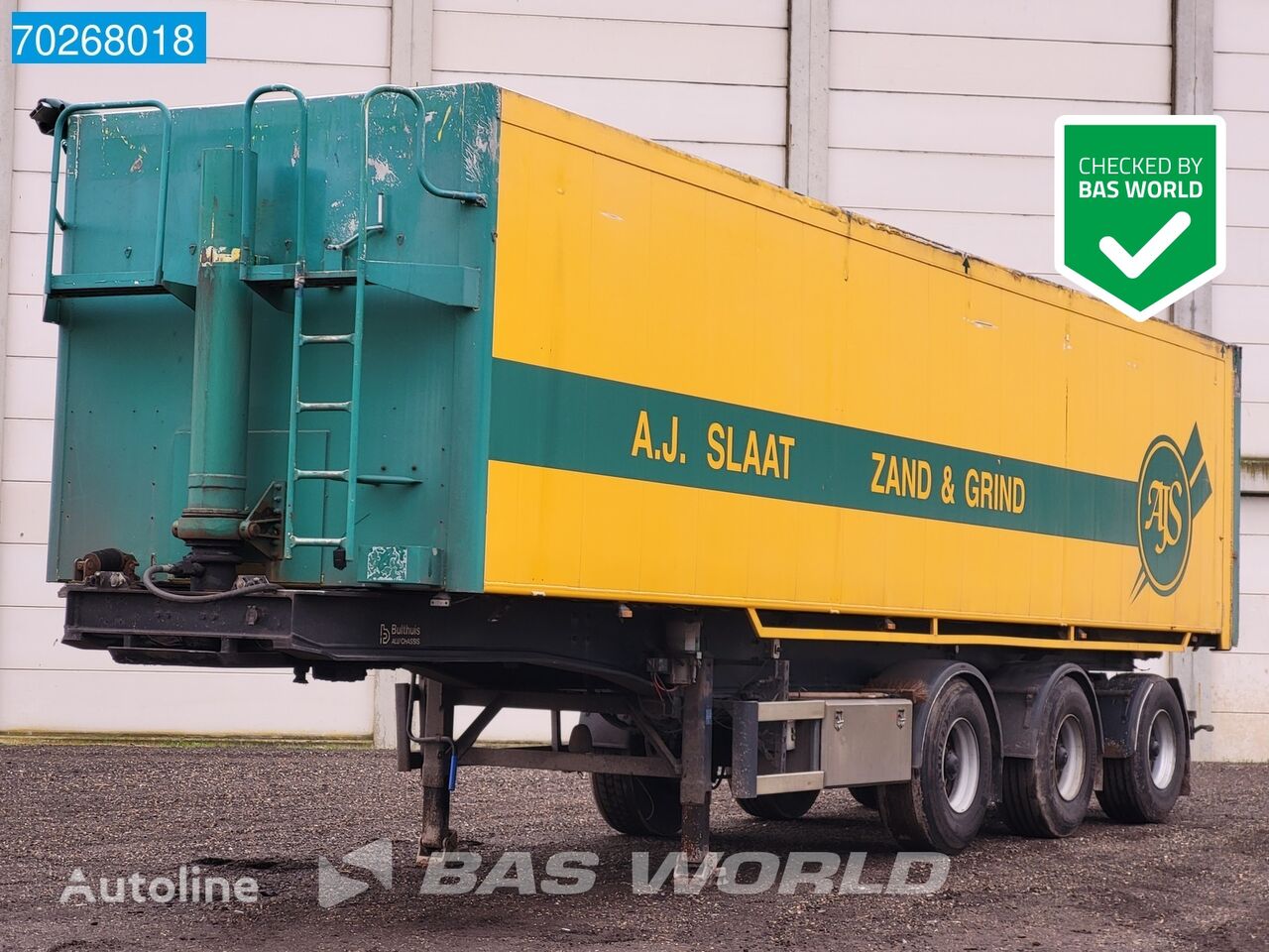 полуприцеп самосвал Bulthuis TATA 23 3 axles NL-Trailer 58m3 TÜV 09/25 Liftachse ALU