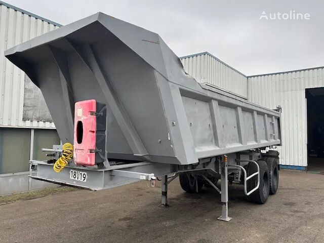 العربات نصف المقطورة شاحنة قلابة CIF 2 Axle Steel Tipper , Spring Suspension , Drum Brakes