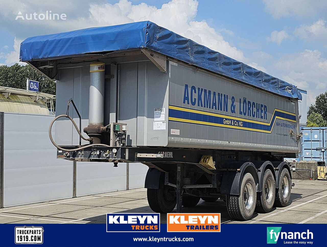 Carnehl CHKS/A 26m3 alu alcoa's tipper semi-trailer