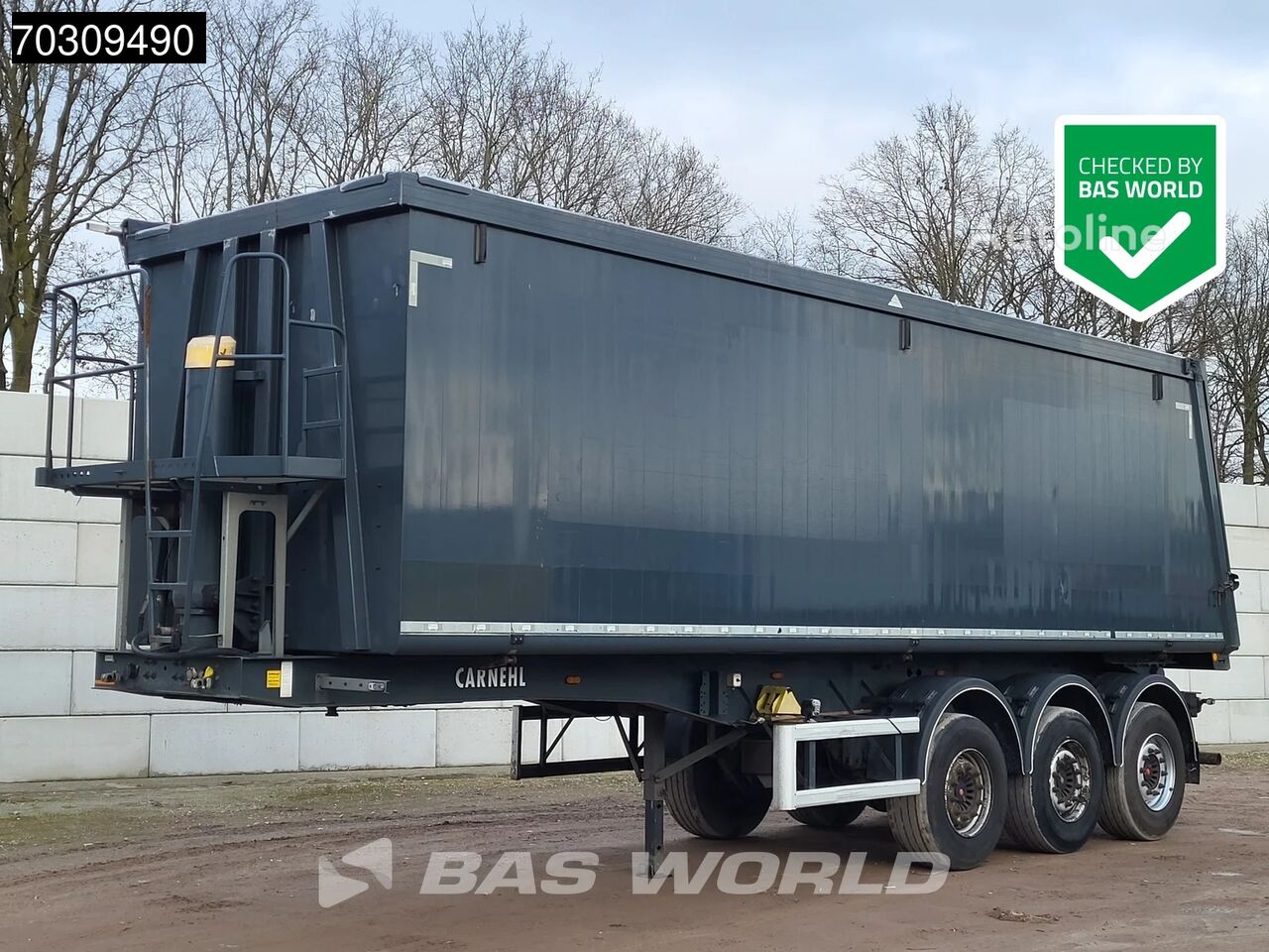 Naczepa wywrotka Carnehl CHKS/A 3 axles TUV 08/26 45m3 Lifting Axle SAF ALU - Autoline