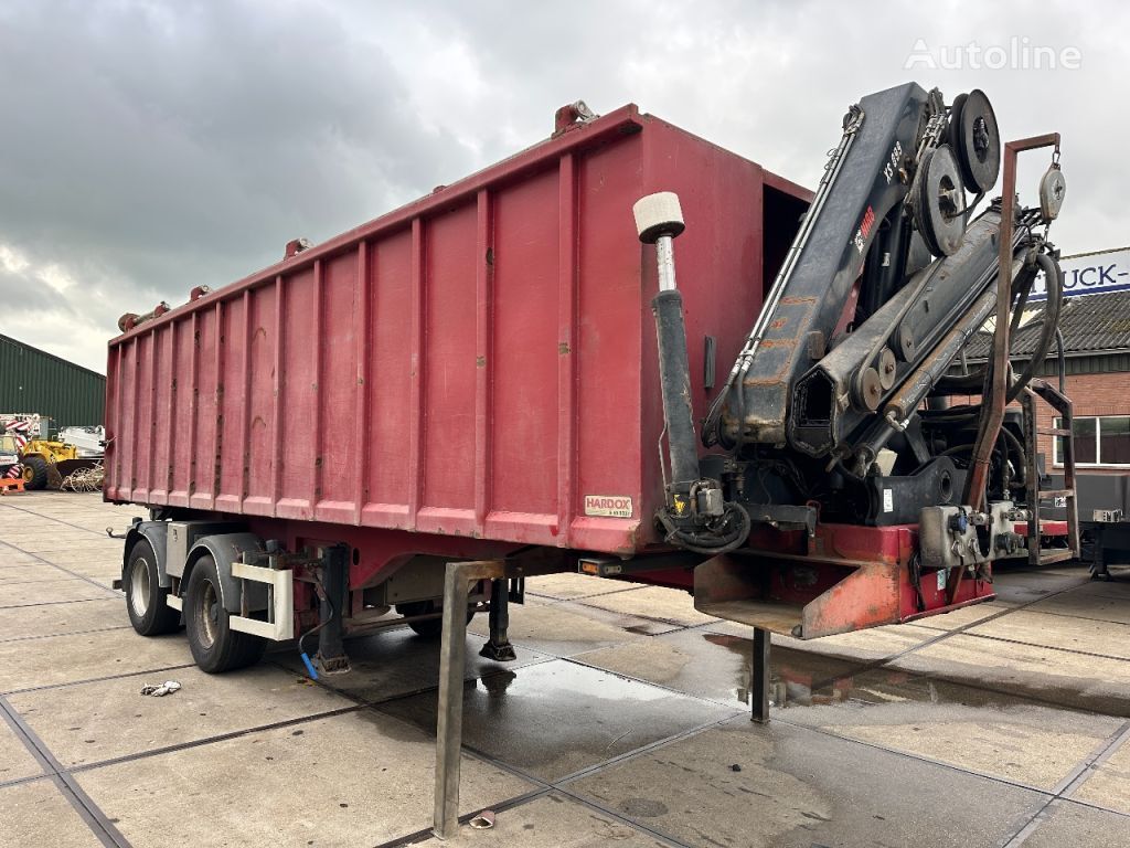 العربات نصف المقطورة شاحنة قلابة Diversen  TIPPER TRAILER WITH HIAB CRANE 099 B-3 HIDUO REMOTE CO