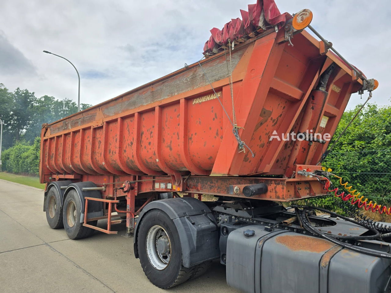 Fruehauf Kippauflieger kaufen | Autoline AT Fruehauf Kippauflieger - Autoline