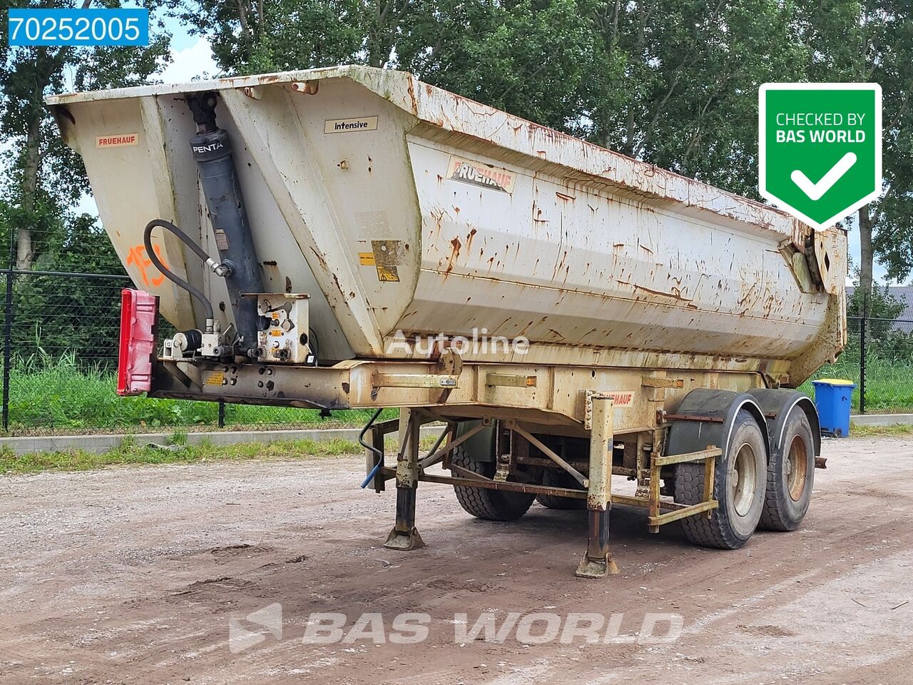 العربات نصف المقطورة شاحنة قلابة Fruehauf 141134 2 axles 22m3