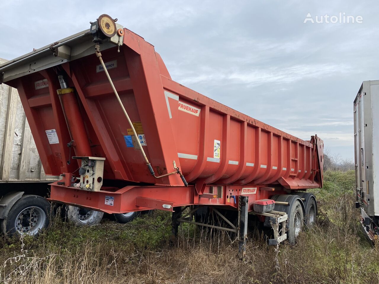 Fruehauf  Aluminiu Agregate PV 6.28 T /// 2 PIECE tipper semi-trailer