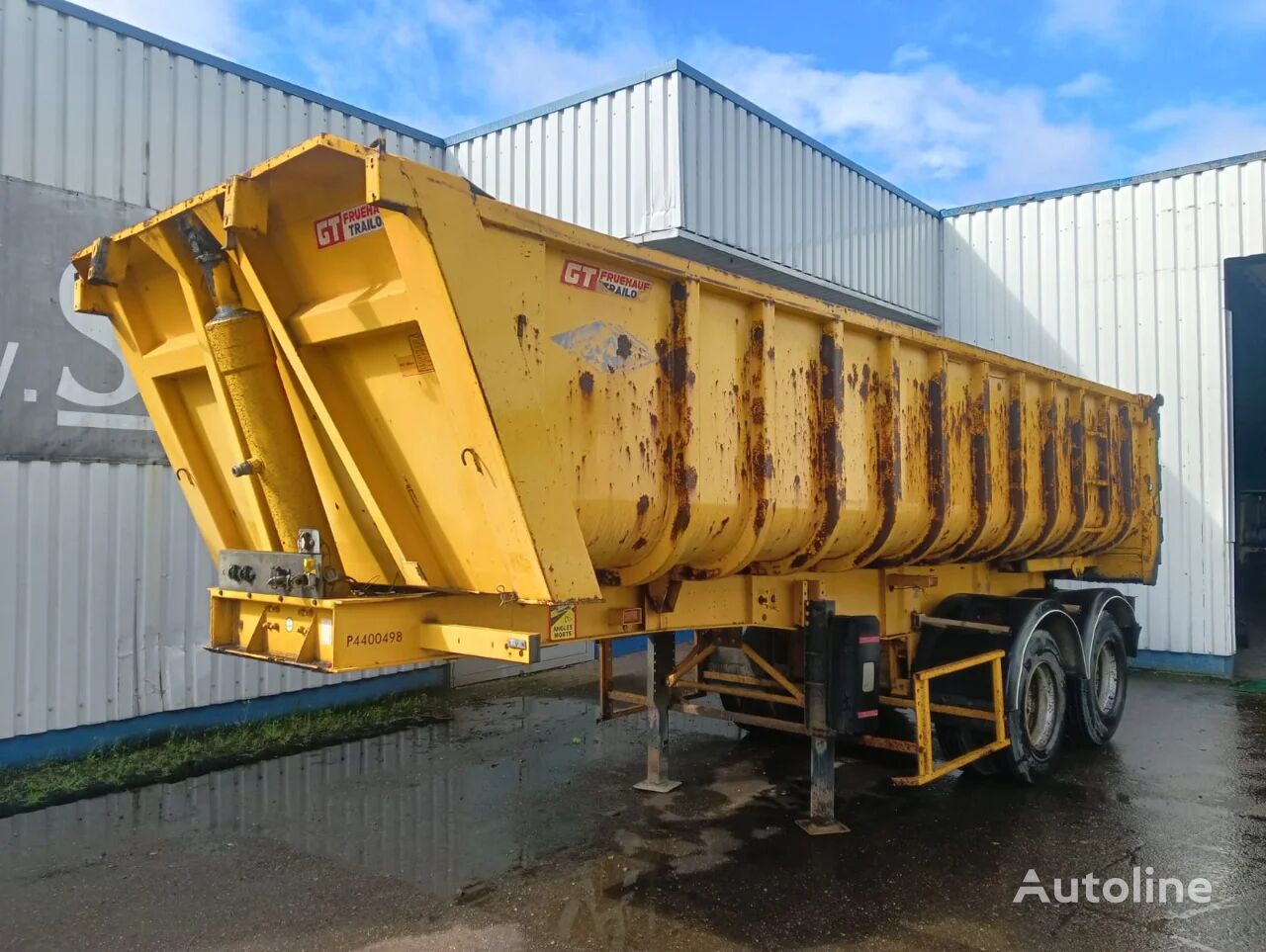 напівпричіп самоскид GT Trailers 2 Axle Steel Tipper , 8 Tyres , , Spring Suspension , D