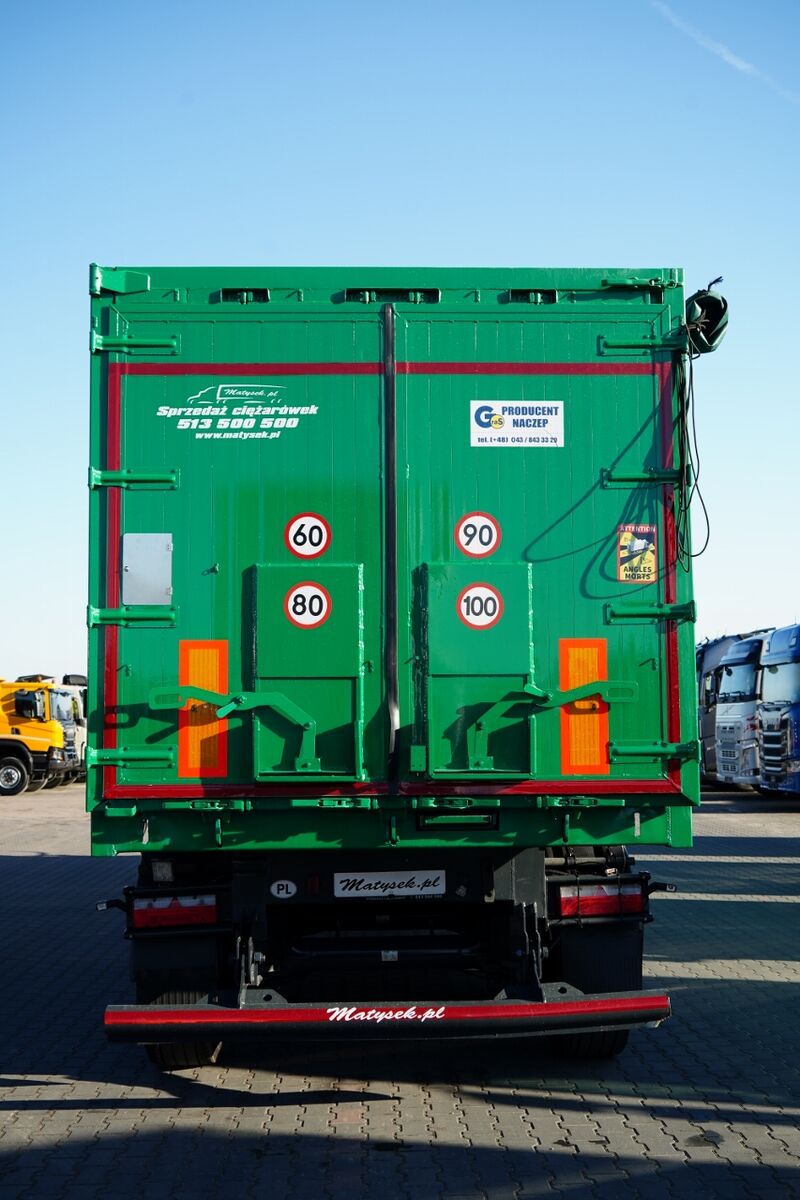 Gras WYWROTKA / 58 M3 / ALUMINIOWA / PODŁOGA 10 MM / OŚ PODNOSZONA /