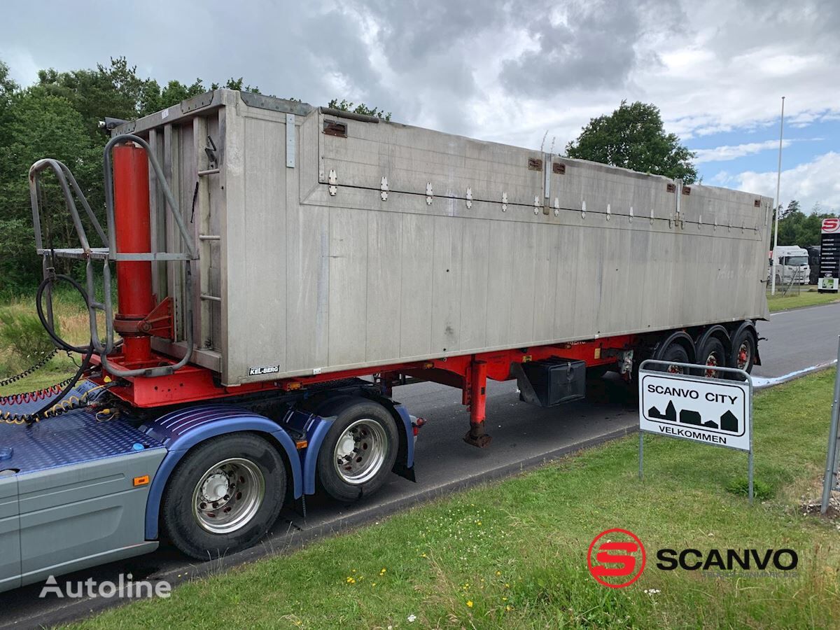 Kel-Berg 54m3 Alu kasse + nedfælbare sider tipper semi-trailer