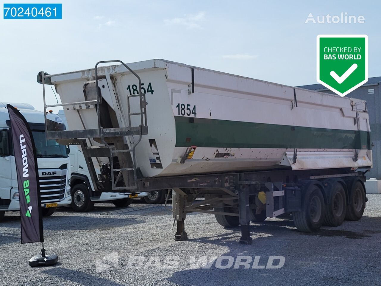 덤프 세미 트레일러 Kempf 3 axles 36m3 Steel Tipper