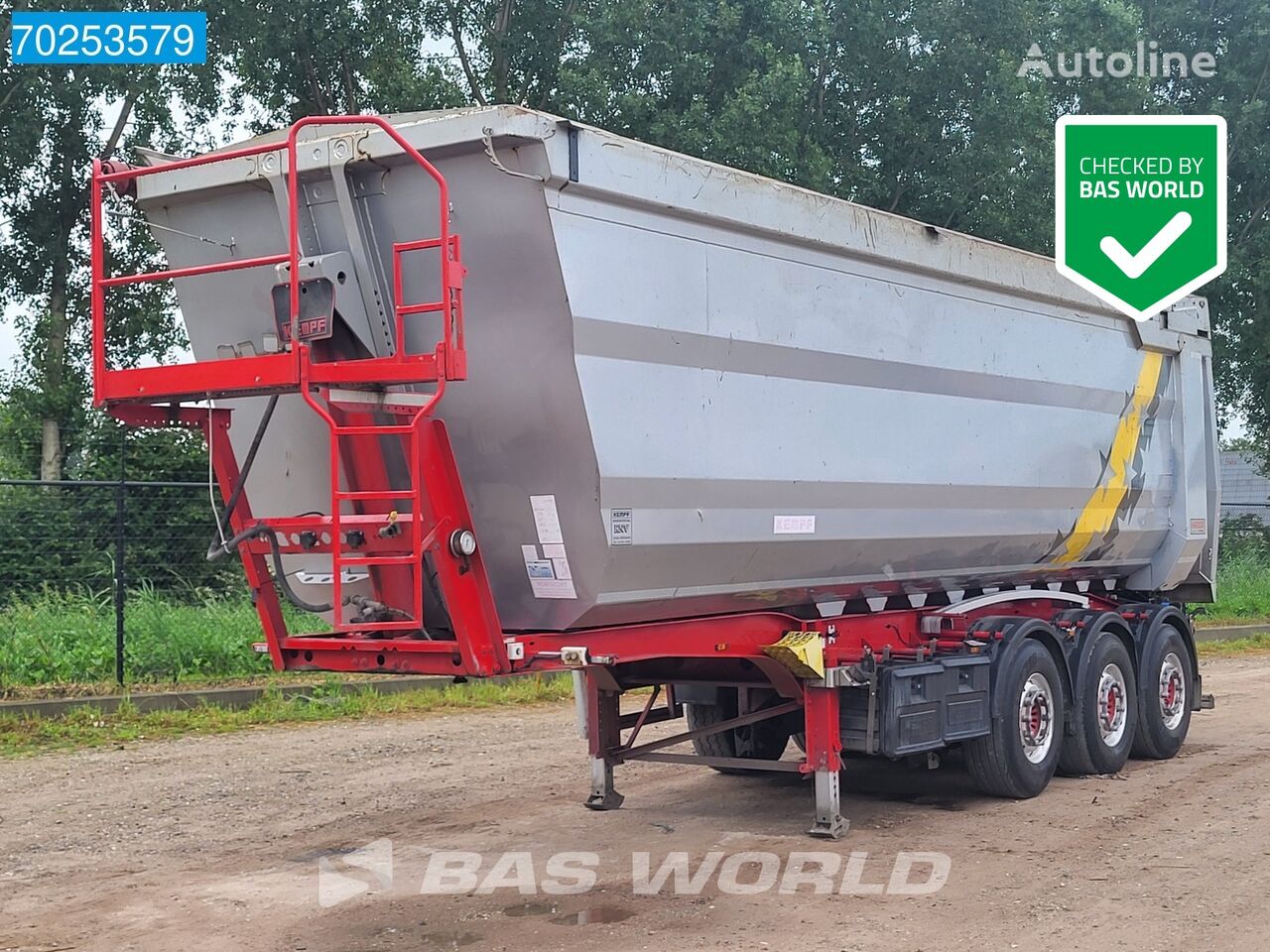 Kempf 48m3 Liftachse tipper semi-trailer