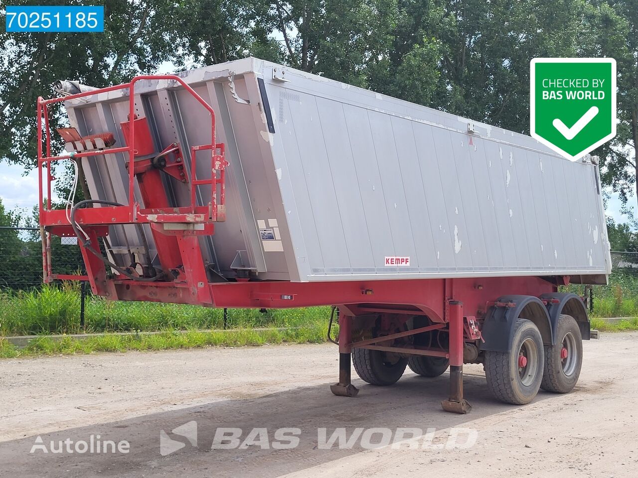 Kempf SKM 32/2 2 axles Liftachse 27m3 tipper semi-trailer