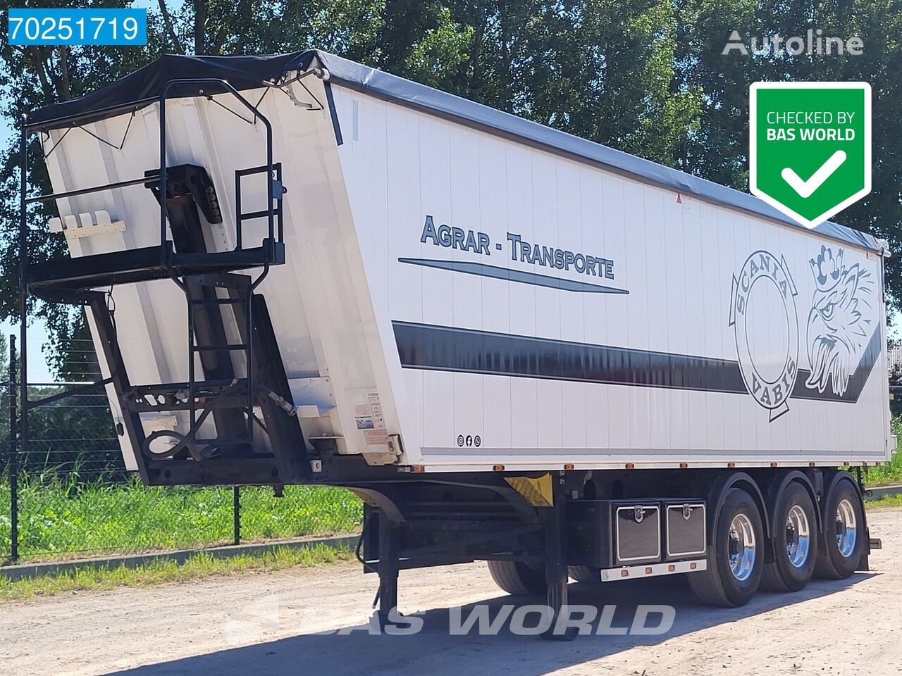 Kempf SKM 35/3 50m3 Liftachse ALU tippvagn semitrailer