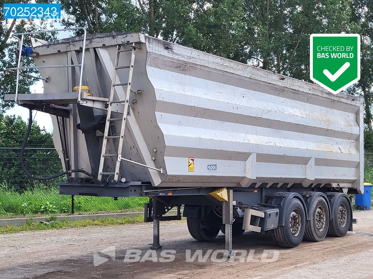 semi-remorque benne Kloos FerroTrailer 45m3 Stahlmuhlde Liftachse