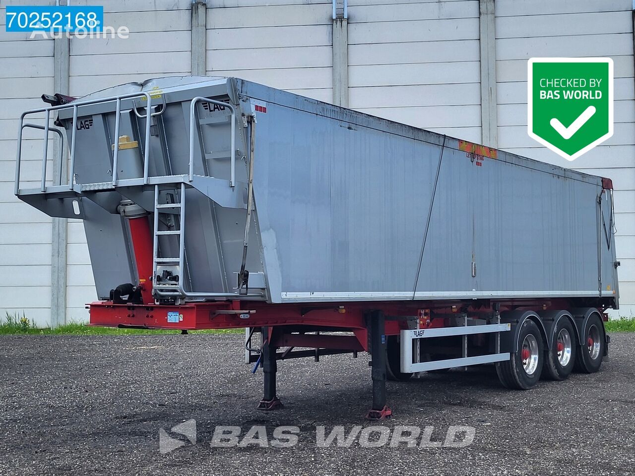 العربات نصف المقطورة شاحنة قلابة LAG O-3 3 axles 47m3 TÜV 09/24 NL-Trailer