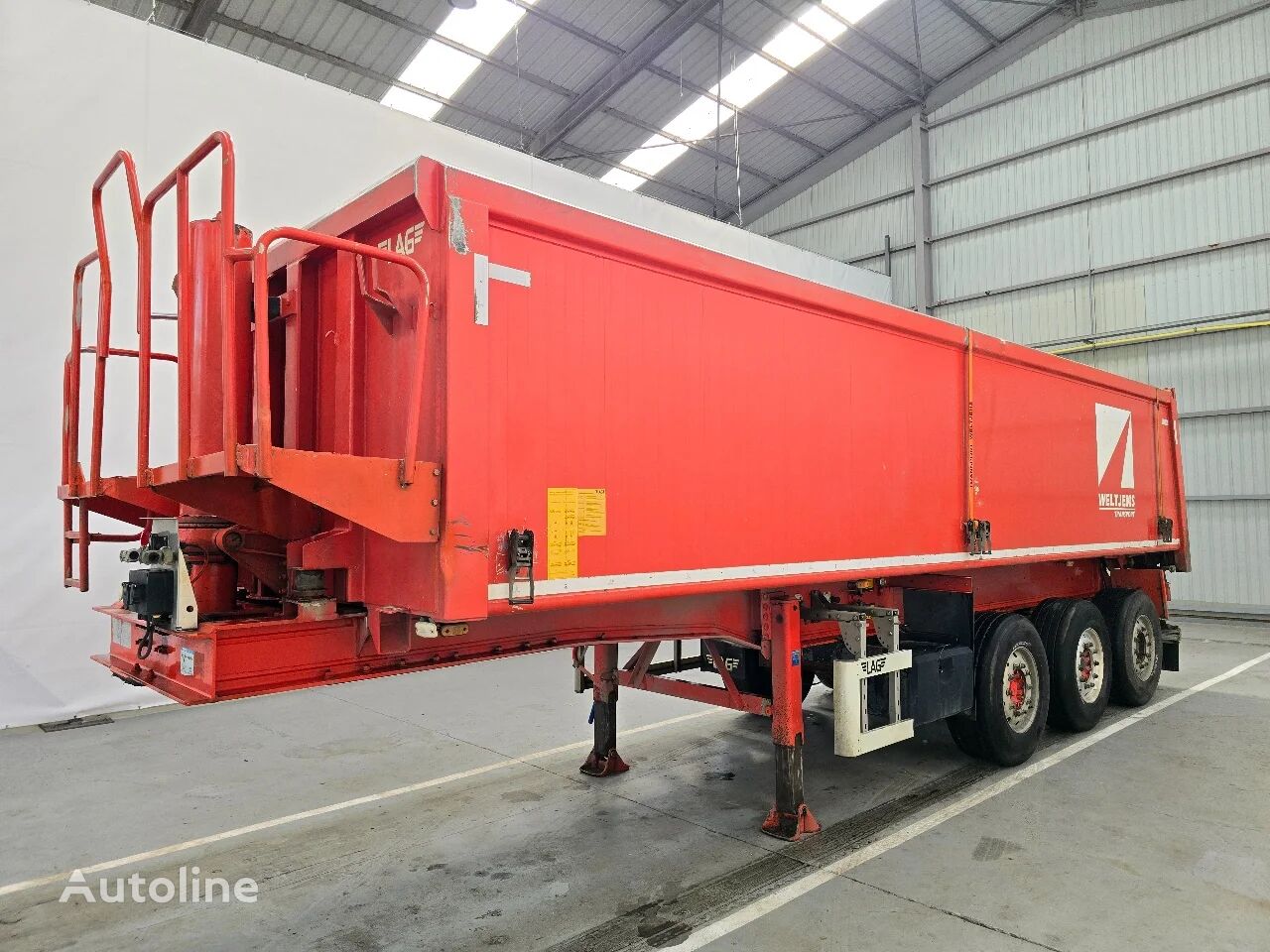 LAG O-3-39 KAL2 / 30m2 / VIDEO tipper semi-trailer