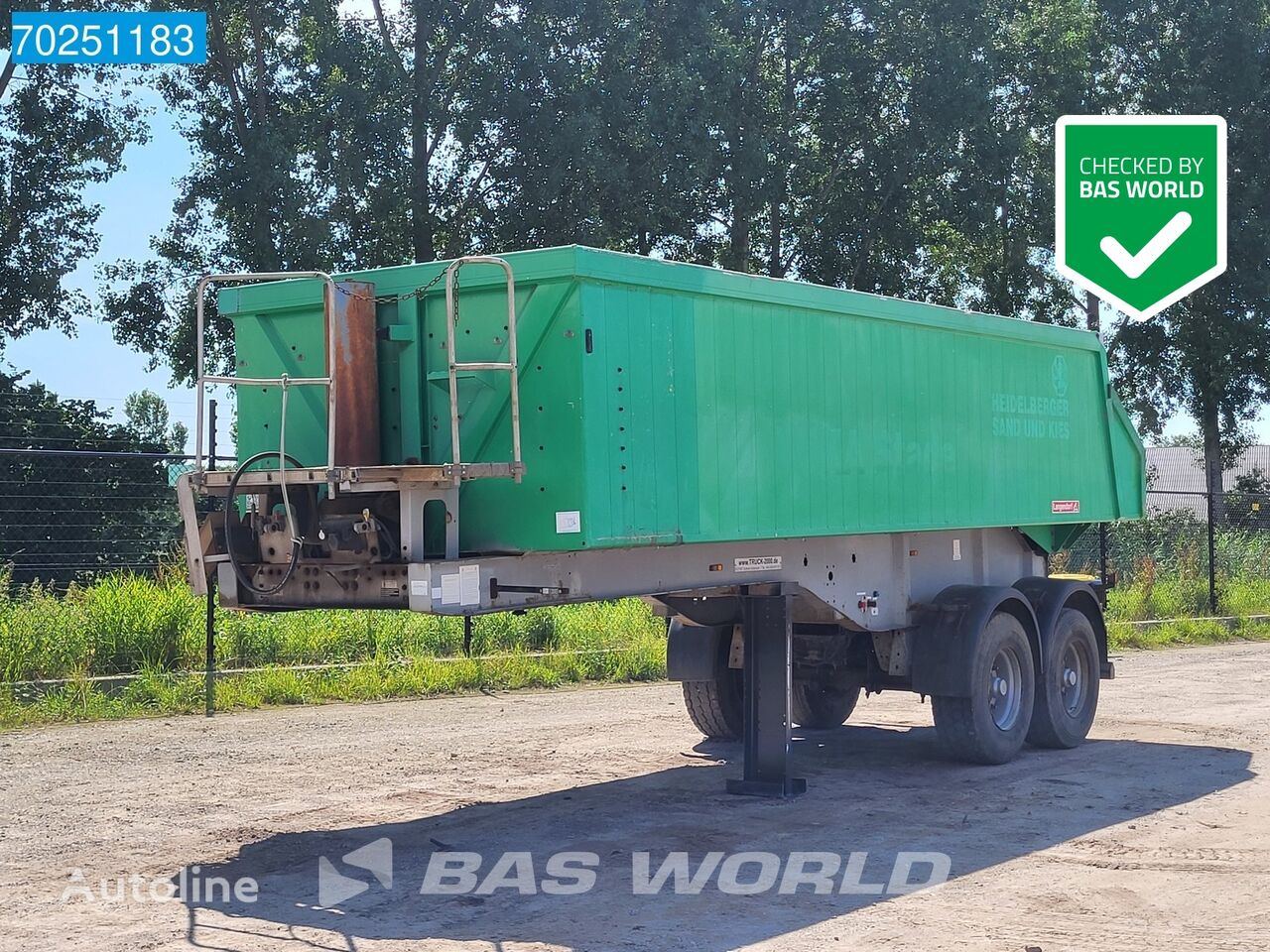 Langendorf SKA 18/29 2 axles 22m3 ALU tipper semi-trailer