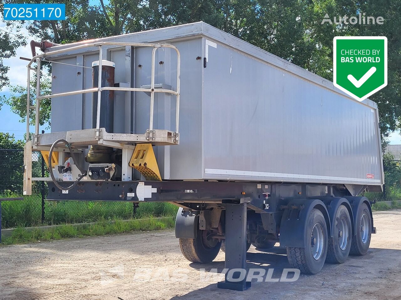 полуприцеп самосвал Langendorf SKA 24/29 3 axles 28m3 Liftachse Alu