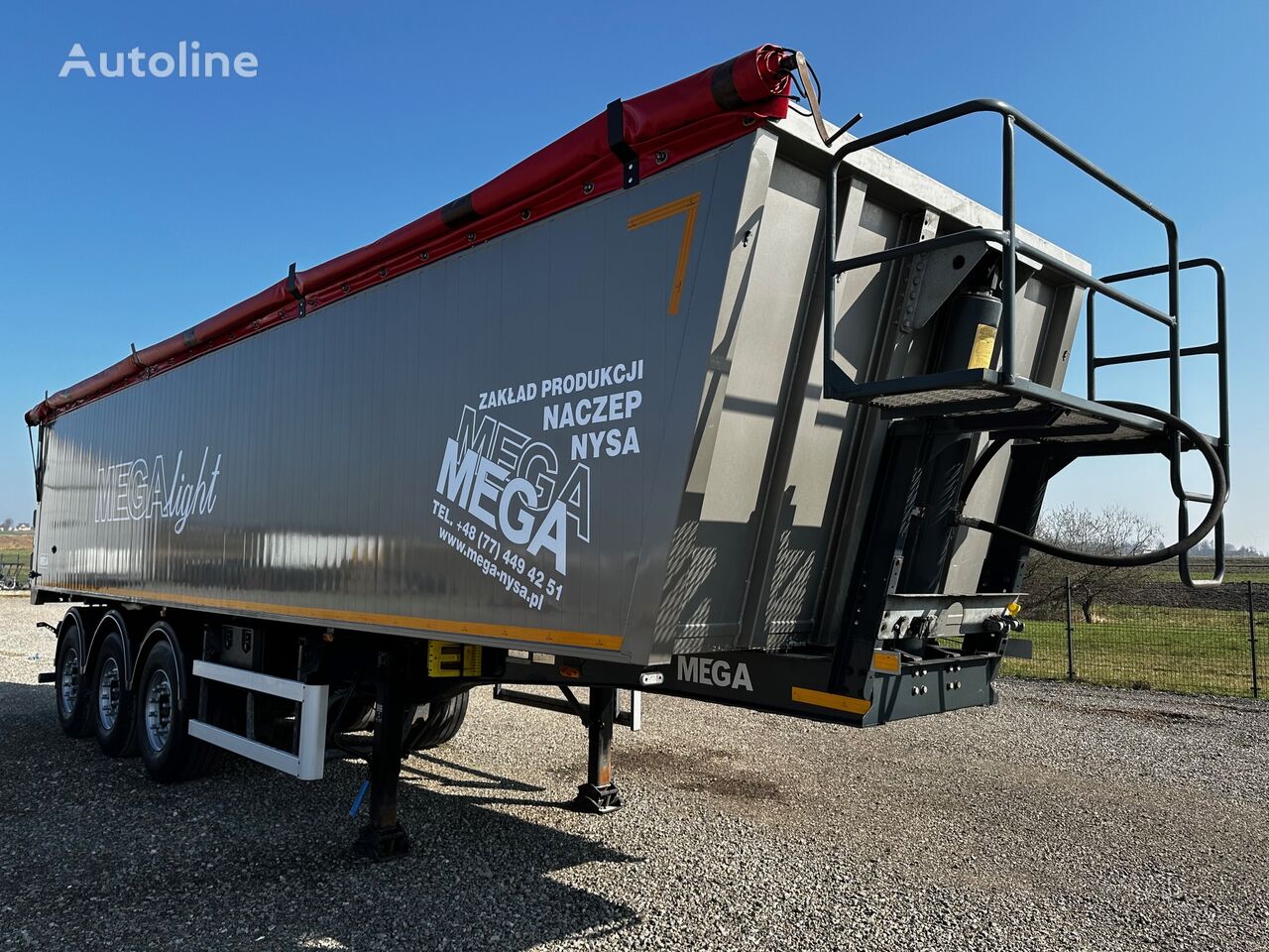 Mega NACZEPA / WYWROTK / 43M3 / KLAPO-DRZWI tipper semi-trailer