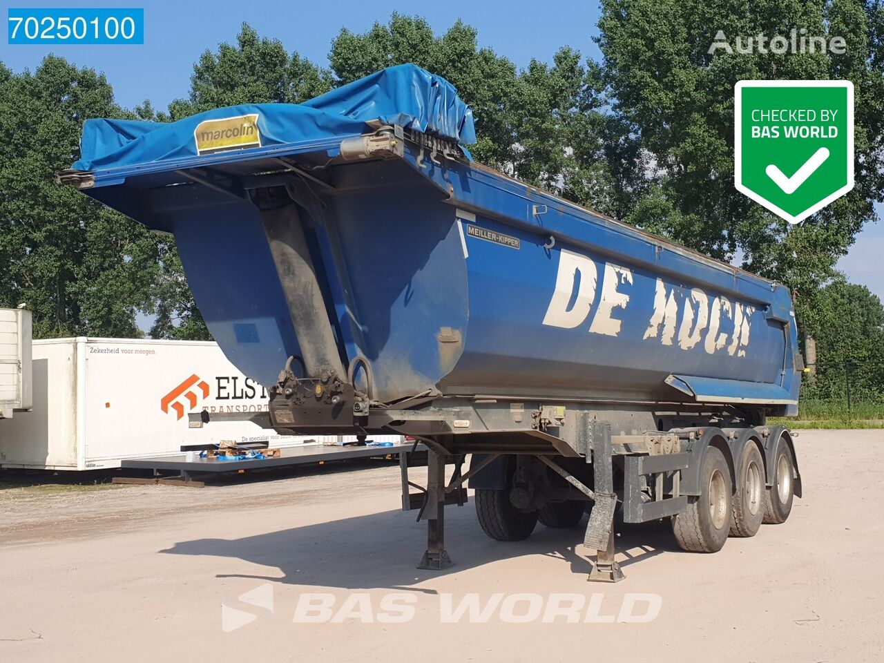 Meiller KISA 3 3 axles Liftachse 30m3 tipper semi-trailer