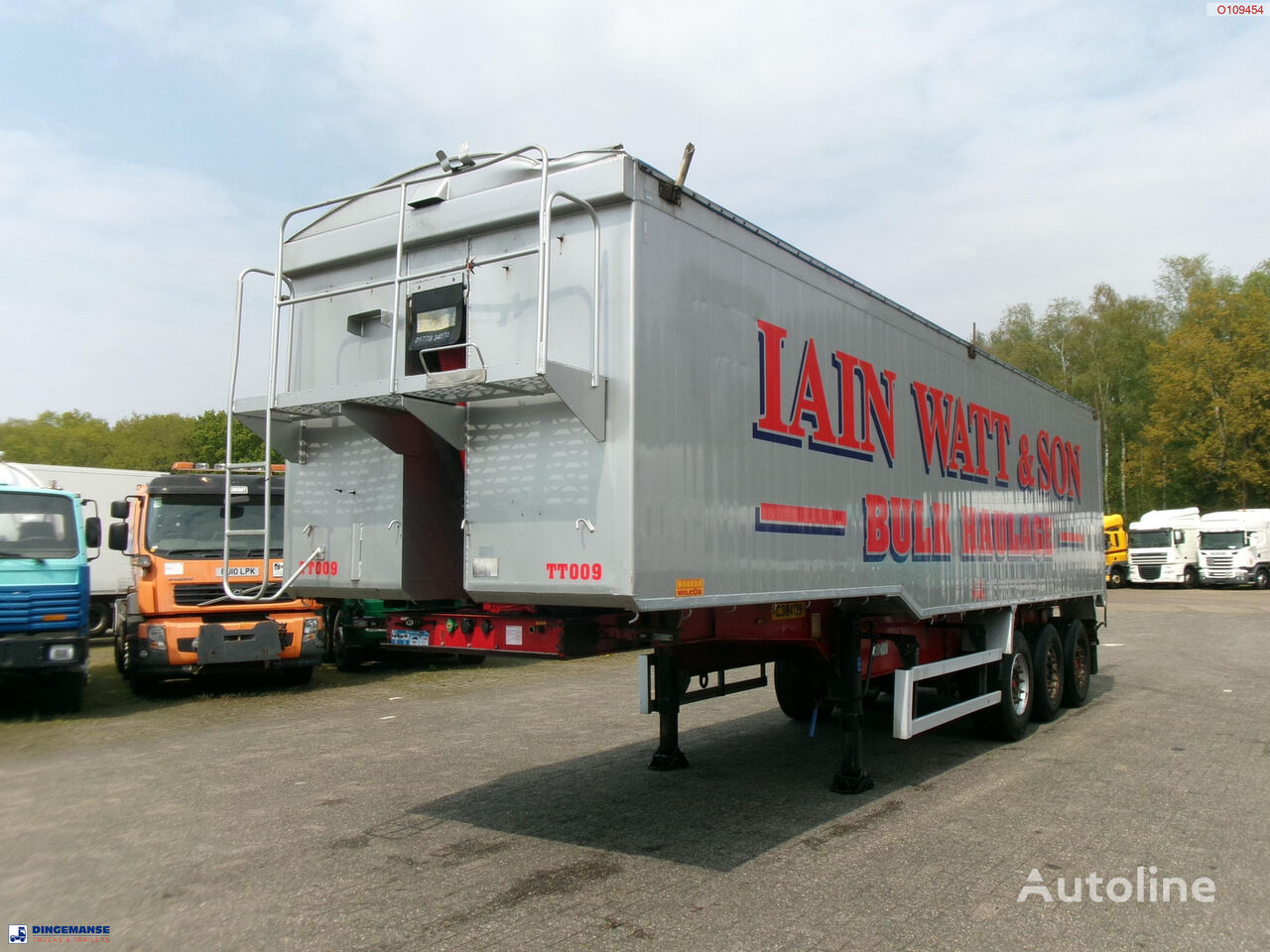 kallur poolhaagis Montracon Tipper trailer alu 55 m3 + tarpaulin