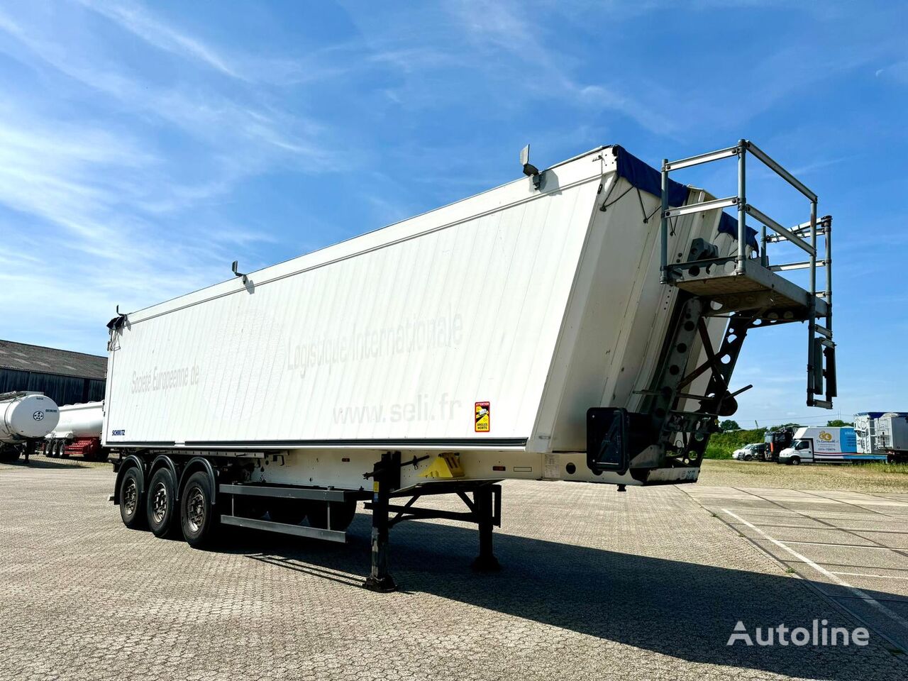 Schmitz ALU Tipper - 57m3 - SAF - 6.440kg - Steel chassis tipper semi-trailer