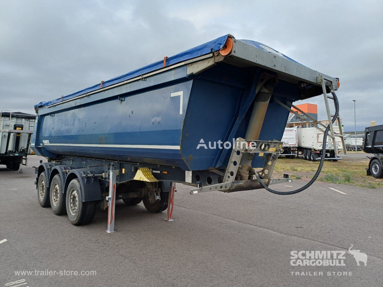 Schmitz Cargobull Auflieger Kipper Stahlrundmulde 24mÂ³ tipper semi-trailer - Autoline