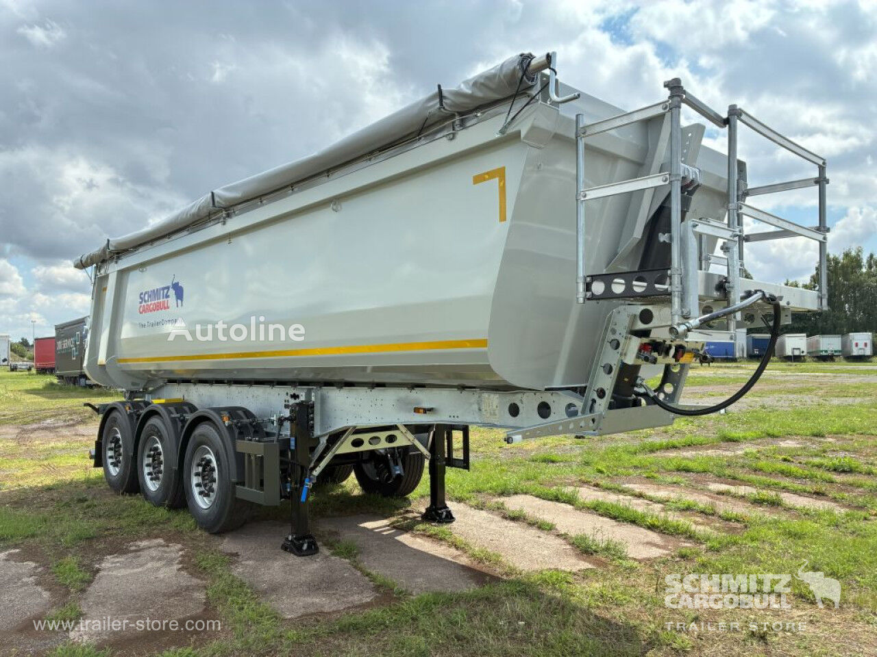 Venta de Schmitz Cargobull Auflieger Kipper Stahlrundmulde 29m³ semirremolque volquete | Autoline ES Schmitz Cargobull Auflieger Kipper Stahlrundmulde 29m³ semirremolque volquete nuevo - Autoline
