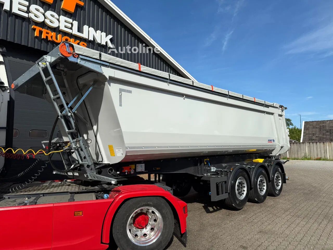 Schmitz Cargobull SKI 24 SL 28m3 Stalen kipper Liftas Automatisch zeil, Nieuw! kipper oplegger te koop | Autoline NL Nieuw Schmitz Cargobull SKI 24 SL 28m3 Stalen kipper Liftas Automatisch zeil, Nieuw! kipper oplegger - Autoline