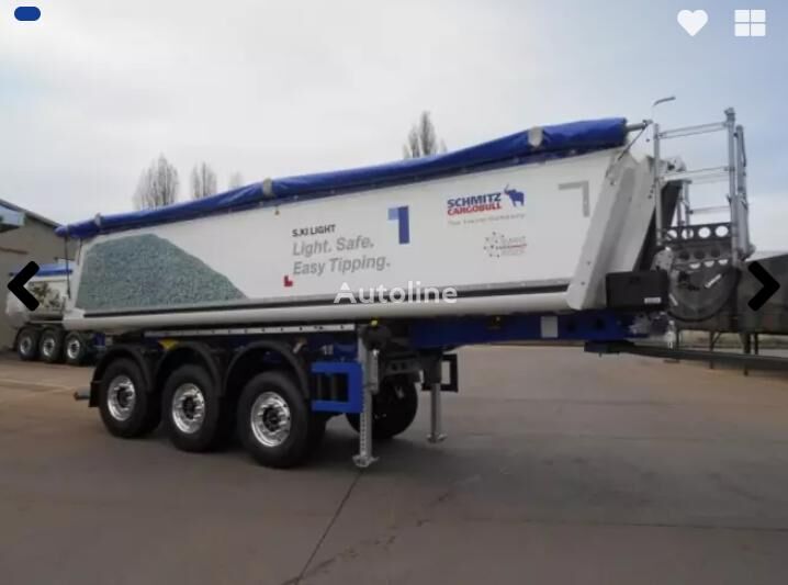 new Schmitz Cargobull Aliuminiievyi SKI 7.2   na 24,4 m3, vaha 5338 kh z polimernoiu vann tipper semi-trailer