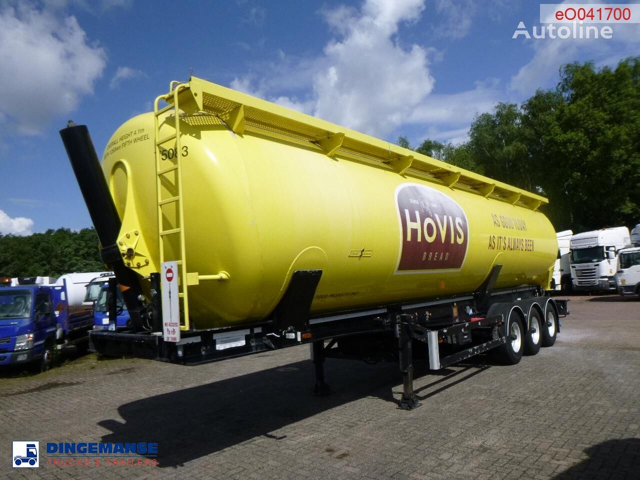 Spitzer Powder tank alu 60 m3 (tipping) tipper semi-trailer