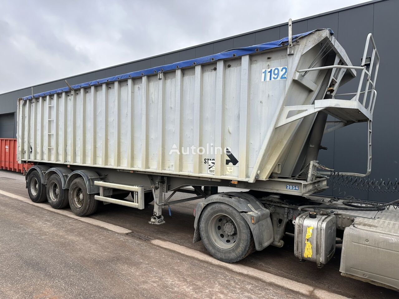 semi-remorque benne Stas S3SA334 +/-50m³ VOLUME ALU TIPPER - SAF - DISC - 3 AXLES AIR - A